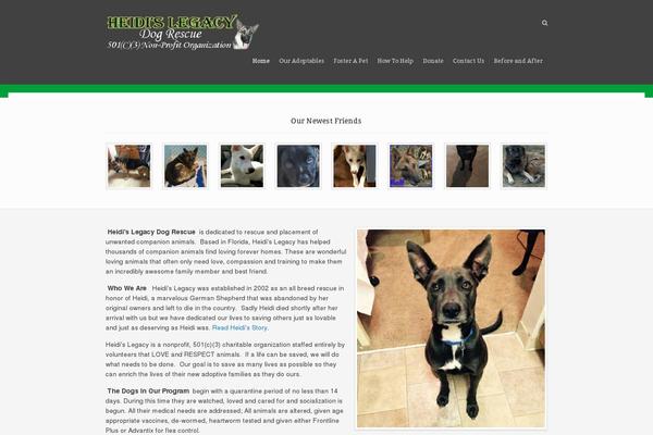 Rescue theme site design template sample