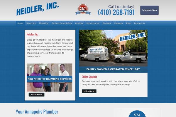 Legacy theme site design template sample
