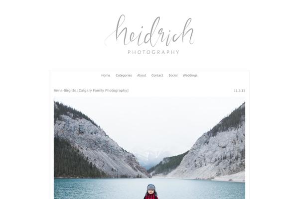 Prophoto4 theme site design template sample