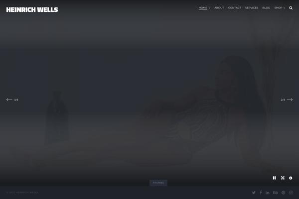 Johnblack theme site design template sample