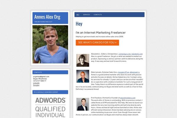 zeeBizzCard theme site design template sample