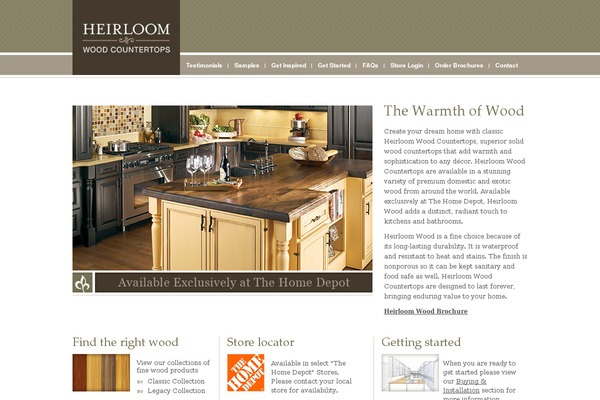 heirloomcountertops.com site used Heirloom