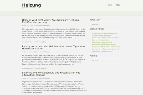 Simplicity theme site design template sample