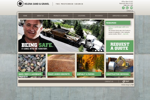 helenasandgravel.com site used Spc