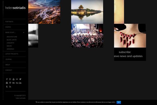 LENS theme site design template sample