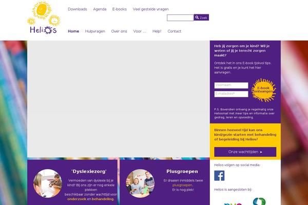 Helios theme site design template sample