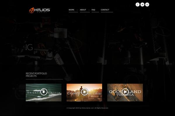 Vega theme site design template sample