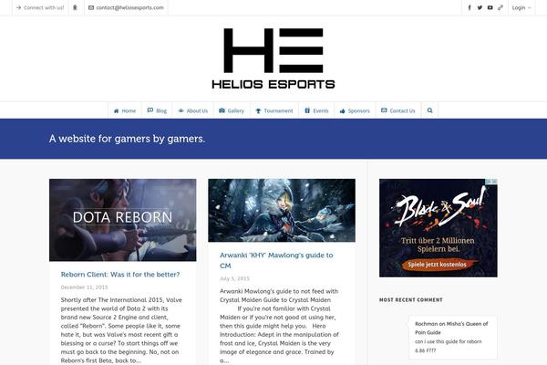 Highend theme site design template sample