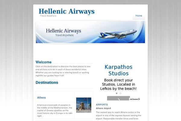 Tropicala theme site design template sample