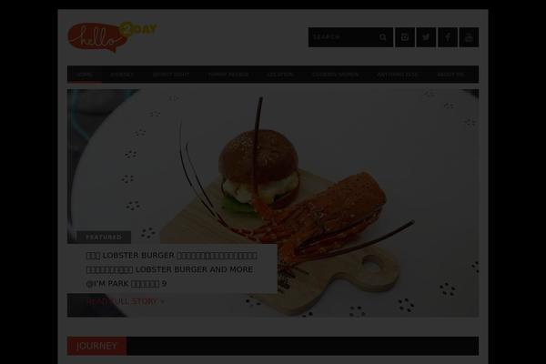 BUCKET theme site design template sample