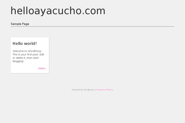 Fluxipress theme site design template sample
