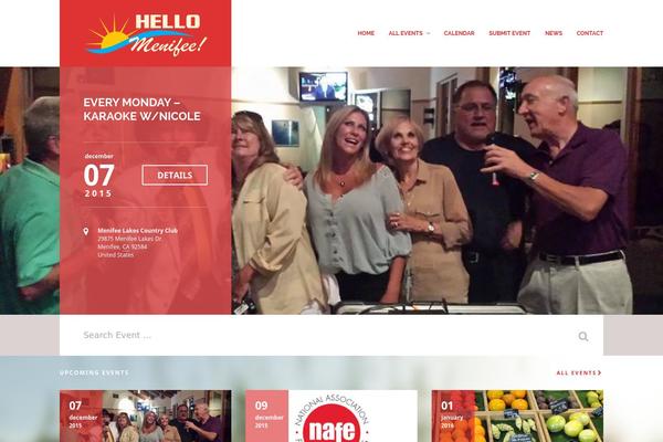 Eventica-wp theme site design template sample