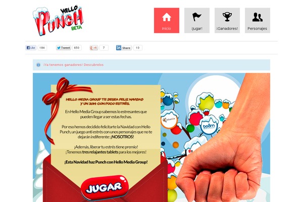 hellopunch.es site used Zinc