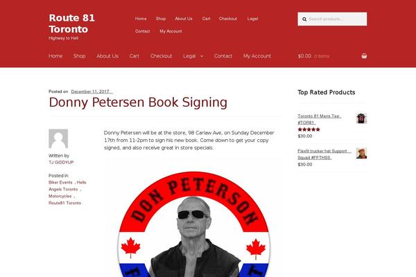 Storefront theme site design template sample