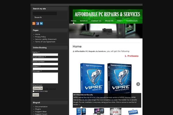 Site using Responsive jQuery Slider plugin