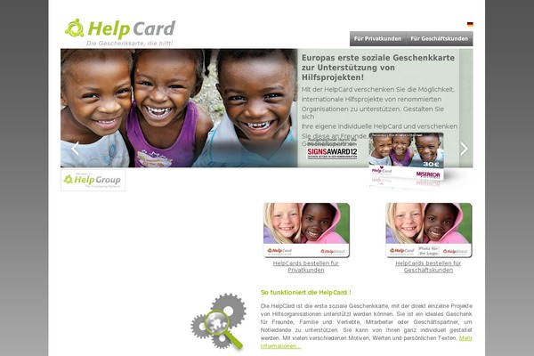 helpcard theme websites examples