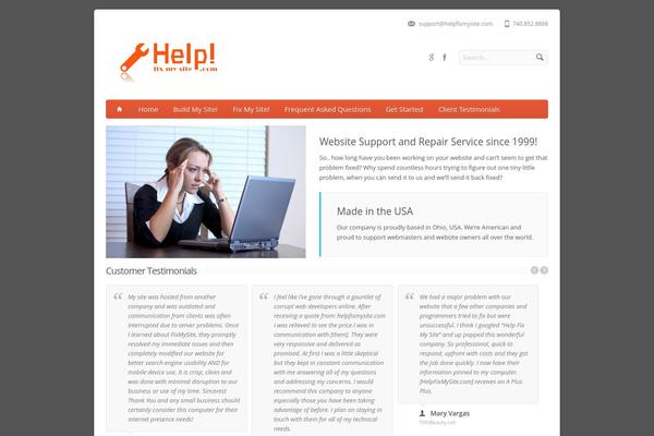 Aqua theme site design template sample