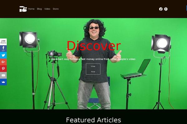 Tesseract theme site design template sample