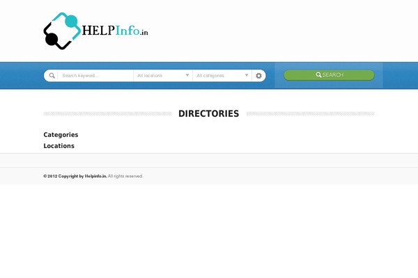 Directory theme site design template sample