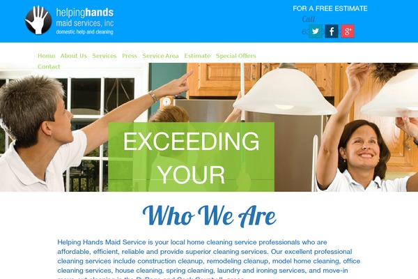 Helpinghands theme site design template sample