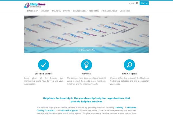 helplines.org site used Projectpenguin