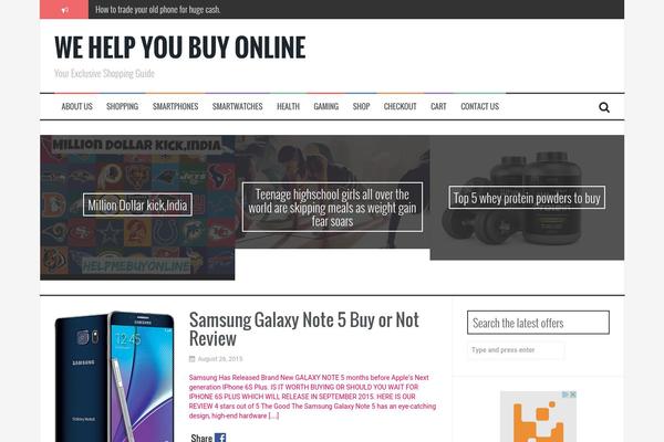 FlyMag theme site design template sample