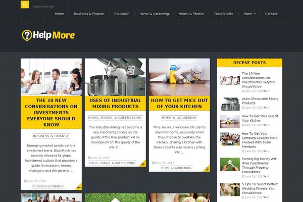 Mts_gridblog theme site design template sample
