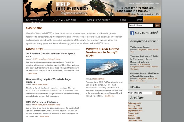 helpourwounded.org site used How