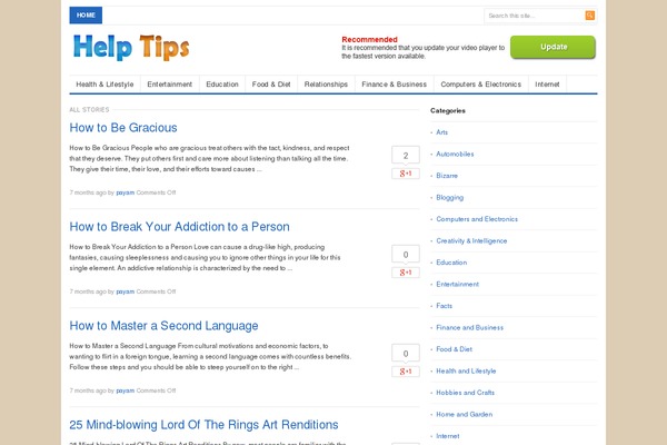 Freshlife theme site design template sample