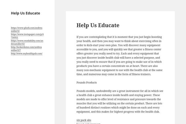 Zita theme site design template sample