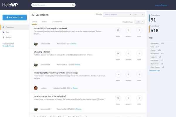QAEngine theme site design template sample