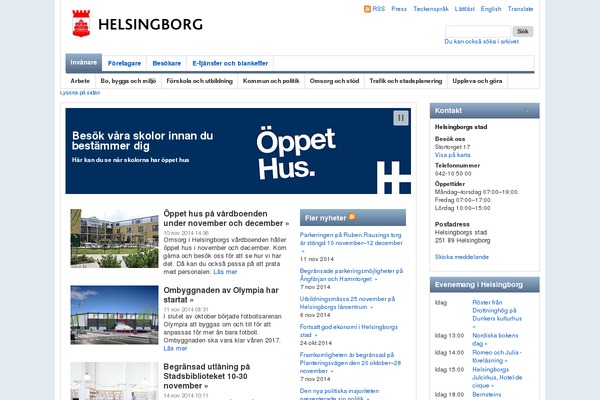 Municipio theme site design template sample
