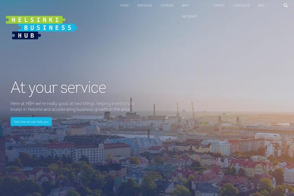 helsinkibusinesshub.fi site used Hbh-theme