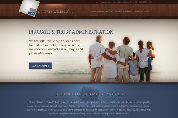 Aria theme site design template sample