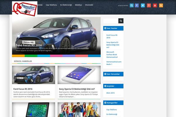 Optimablogs theme site design template sample