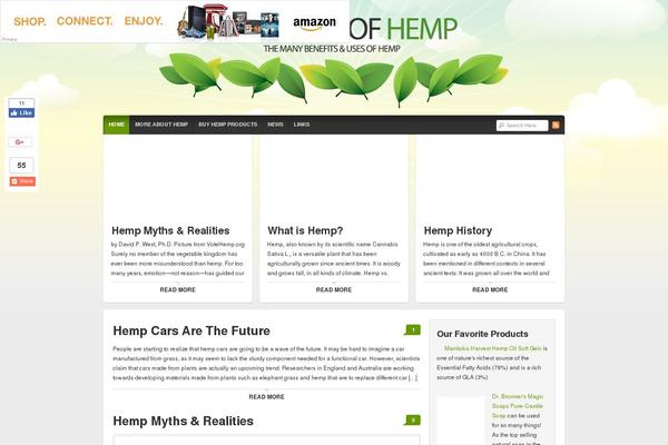 Natural theme site design template sample