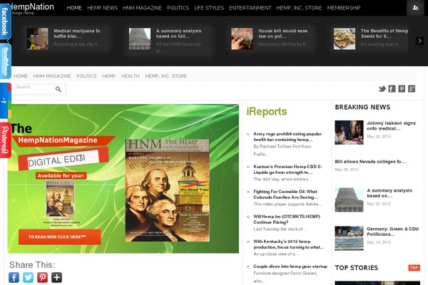 News theme site design template sample