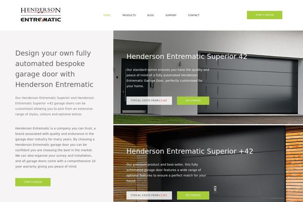 Henderson theme site design template sample