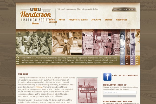 hendersonhistoricalsociety.org site used Henderson