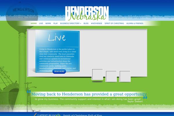 Henderson theme site design template sample