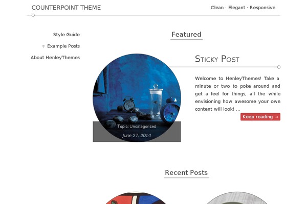 Counterpoint theme site design template sample