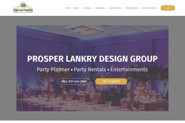 Divi Child theme site design template sample