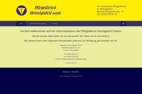Vantage theme site design template sample
