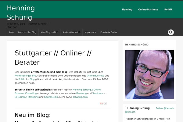 Awakening theme site design template sample