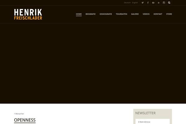 Metric theme site design template sample