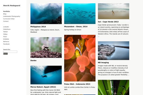 Touchfolio theme site design template sample