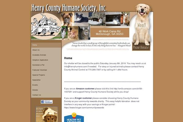 Site using Petfinder Listings plugin