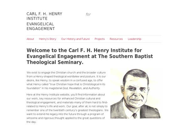 henryinstitute.org site used Carl-henry-institute