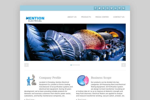 Simplecorp theme site design template sample