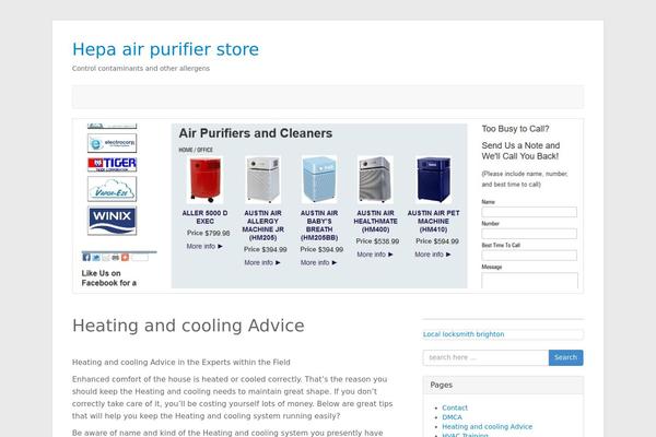 hepaairpurifierstore.com site used Isquar